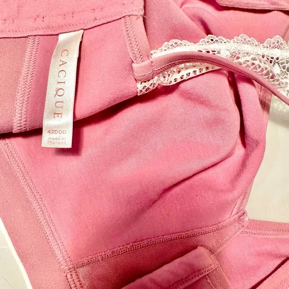 Lane Bryant Cacique Pink Minimizer Racerback Bra - Picture 3 of 3